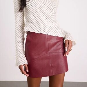 Lulu's Harley Vegan Leather Mini Skirt